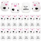 Conjunto de brinquedos de banho Cow Cholemy 100 Mini Moo Cows Rubber PVC