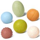 Conjunto de brinquedos de banho ROHSCE Soft Wheat Straw, 6 bolas esportivas
