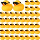 Conjunto de brinquedos de banho Rubber Ducks Chivao 48 unidades com óculos de sol de presente