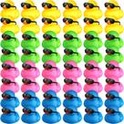 Conjunto de brinquedos de banho Rubber Ducks Chivao 48 unidades com óculos de sol