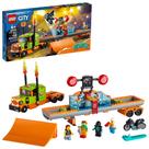 Conjunto de brinquedos de construção LEGO City Stunt Show Truck 60294 com bicicleta