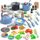 Conjunto de brinquedos de cozinha Play Bruvoalon, 67 unidades com panelas e frigideiras para crianças a partir de 3 anos