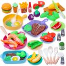 Conjunto de brinquedos de cozinha Play CUTE STONE Kids com utensílios de cozinha e comida
