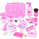 Conjunto de brinquedos de maquiagem GAGAKU Wooden Pretend Wood Beauty Salon Girls