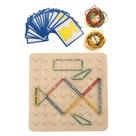 Conjunto de brinquedos de matemática Geoboard Kisangel Primary Shape Learning