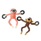 Conjunto de brinquedos de pelúcia com anéis realistas para cães pequenos e médios