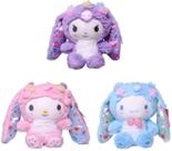 Conjunto de brinquedos de pelúcia Kawaii Dia da Páscoa Rabit Kuromi Mymelody Cinnamorol Conjunto de brinquedos de pelúcia Kawaii Dia da Páscoa Rabit Kuromi Mymelody Cinnamorol