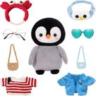 Conjunto de brinquedos de pelúcia MOMIU Cute Penguin com roupas de 30 cm