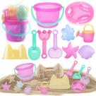 Conjunto de brinquedos de praia LotFancy Summer 10 peças Sand Castle Mold Kids 3-8