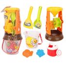 Conjunto de brinquedos de praia para crianças, brinquedos de areia e água com pá e molde