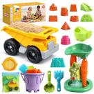 Conjunto de Brinquedos de Praia TOY Life 23 Peças para Construir Castelos de Areia