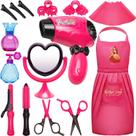 Conjunto de brinquedos de salão de cabeleireiro MOZXEBOK para meninas de 3 a 9 anos