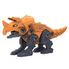 Conjunto de brinquedos DIY montado para crianças de dinossauro de desmontagem Modelo de bloco de construção de parafuso de montagem de simulação auto-montado