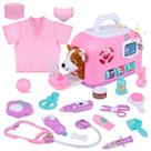 Conjunto de brinquedos Doctor Pretend Gifts2U Pet Care Cage Play Set