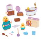 Conjunto de brinquedos Dollhouse Furniture Lil Woodzeez com 2 figuras 3+