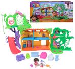 Conjunto de brinquedos Dora Explore & Play Rainforest Casita com figuras e móveis