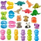 Conjunto de brinquedos Dough Yikluch Liberta a criatividade com 12 moldes para dinossauros e animais