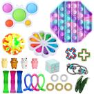 Conjunto de brinquedos Fidget Special Dimple Sensory Toys Bundle com brinquedos pop para alívio do estresse