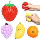 Conjunto de brinquedos Fruit Squishies Squeeze IVINVI Sunny Day, 4 unidades