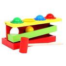 Conjunto de brinquedos Hammer Beat Wooden Ball Knock Toy Kids Beating Toy