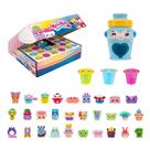 Conjunto de Brinquedos Kutie Kups Garrafinha de Macaco 10 cm com 30 Kups