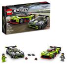 Conjunto de brinquedos LEGO Speed Champions Aston Martin Valkyrie AMR Pro e Vantage GT3 com 2 modelos colecionáveis 76910