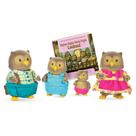 Conjunto de brinquedos Li'l Woodzeez Owl Family Whooswhoo Owls com livro de histórias Conjunto de brinquedos Li'l Woodzeez Owl Family Whooswhoo Owls com livro de histórias