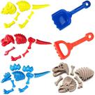 Conjunto de brinquedos Liberty Imports Dinosaur Fossil Sand Molds, pacote com 3