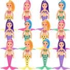 Conjunto de brinquedos Liberty Imports, pacote com 12 bonecas de sereia com acessórios