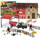 Conjunto de Brinquedos LUVERANE 78 Peças Animais da Fazenda e Trator Conjunto de Brinquedos LUVERANE 78 Peças Animais da Fazenda e Trator