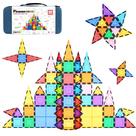 Conjunto de brinquedos magnéticos para blocos de construção Picasso Tiles, 101 unidades com estojo