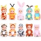 Conjunto de brinquedos Mini Baby Dolls MXSYSHYJ com roupas de animais feitas à mão