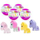 Conjunto de brinquedos My Little Pony Surprise Fashems Squishy Pops x4