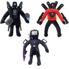 Conjunto de brinquedos NRIUFIOS Skibidi Toilet Toy Plush, cinegrafista e alto-falante