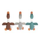 Conjunto de brinquedos para animais de estimação, tecido durável, pato para cães e gatos x3