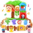 Conjunto de brinquedos para figuras de animais PLAY Safari com luzes e sons, 20 unidades