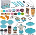 Conjunto de brinquedos para máquinas de café infantis Kitche