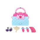 Conjunto de brinquedos para meninas para crianças com brincos, grampos de cabelo e pente