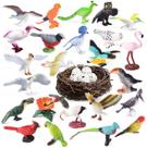 Conjunto de brinquedos para pássaros e animais kukifun, 30 unidades com ninhos de ovos Conjunto de brinquedos para pássaros e animais kukifun, 30 unidades com ninhos de ovos