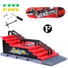 Conjunto de brinquedos para skate Finger para crianças Mini Skatepark R
