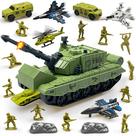 Conjunto de brinquedos para tanques militares ZAKVENFUN com homens e veículos do exército