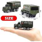 Conjunto de brinquedos para veículos militares, mini bolso, tamanho 1:64, fundido sob pressão x6