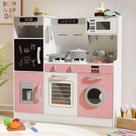 Conjunto de brinquedos Play Kitchen BIERUM com luzes e sons realistas