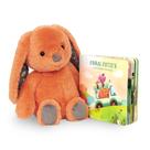 Conjunto de brinquedos Plush Bunny + Board Book B. toys B. softies 0+