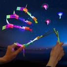 Conjunto de brinquedos voadores de helicóptero LED Light Arrow Rocket (10 unidades)