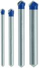 Conjunto de brocas BOSCH NS2000 de 4 peças de metal duro com ponta para ladrilho Conjunto de brocas BOSCH NS2000 de 4 peças de metal duro com ponta para ladrilho