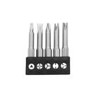 Conjunto de brocas de chave de fenda genérico de 5 peças U/Y/Tri-Point Cross Met