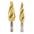 Conjunto de brocas de degrau NEIKO 10172A de 4 canais com ranhura em espiral