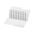 Conjunto De Brocas De Diamante Fino 3/32'' Flame Cuticle Para Manicure E Pedicure, 10 Peças, Remoção