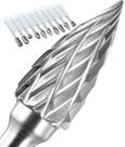 Conjunto de brocas de metal duro Sworker, 10 unidades de haste 1/8 para Dremel